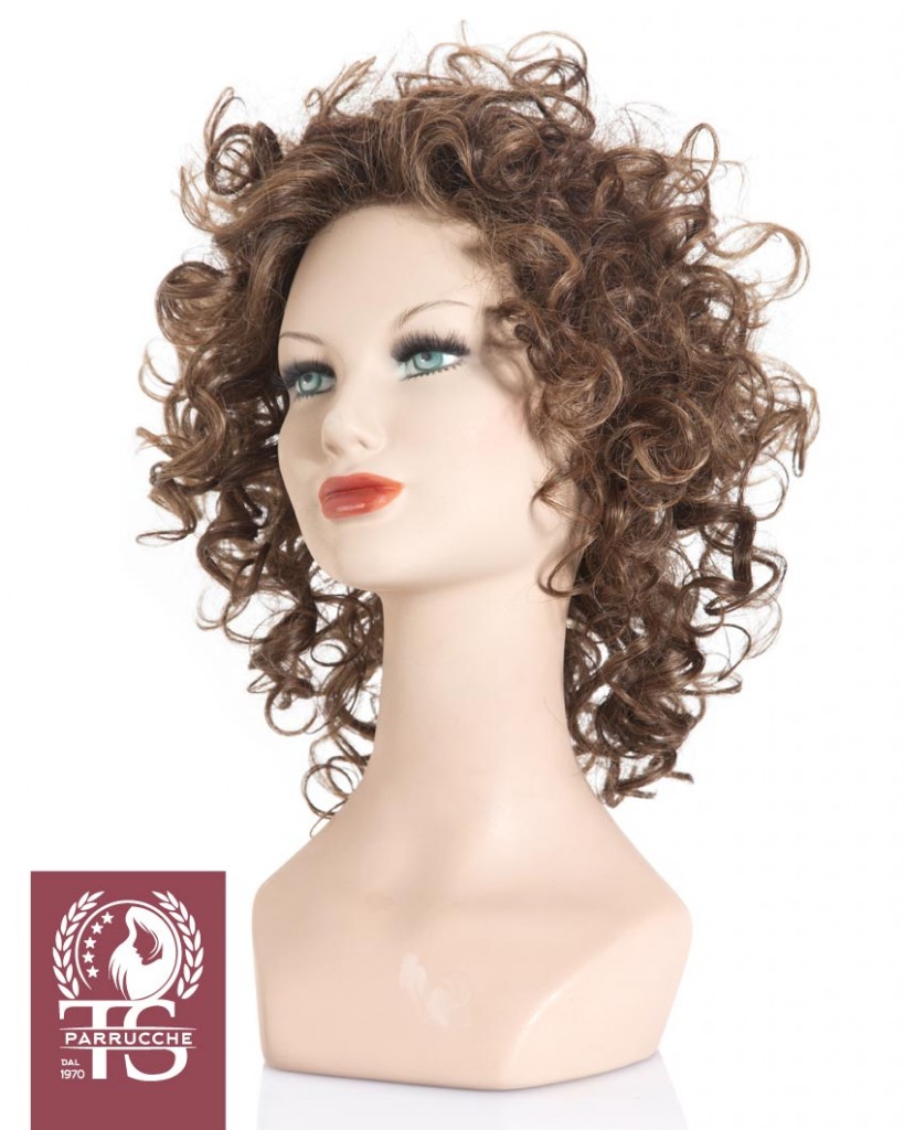 Parrucca capelli ricci modello MINORCA – Fibra Sintetica
